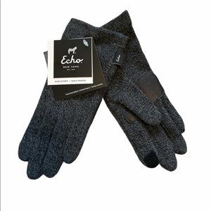 NWT Echo Dark Grey Touch Design Gloves various sizes